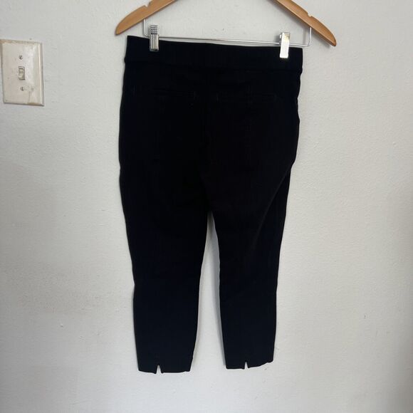 Spanx Womens Black Faux Pockets Capri Cropped Pull On Legging Pants M/PT - Picture 3 of 12
